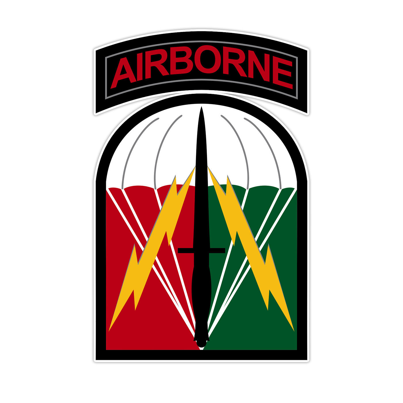 528th Sustainment Brigade Airborne Sticker Military Vinyl Soldier Decal 5″