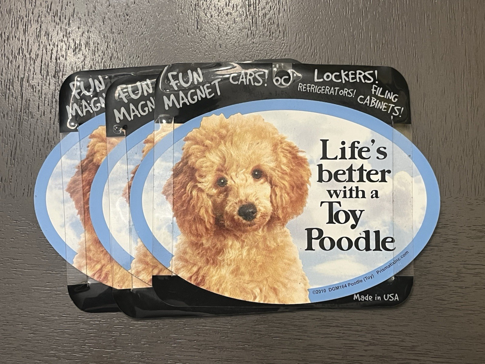 “Life’s better with a Toy Poodle” Vehicle Magnet • 4″x6″ • New