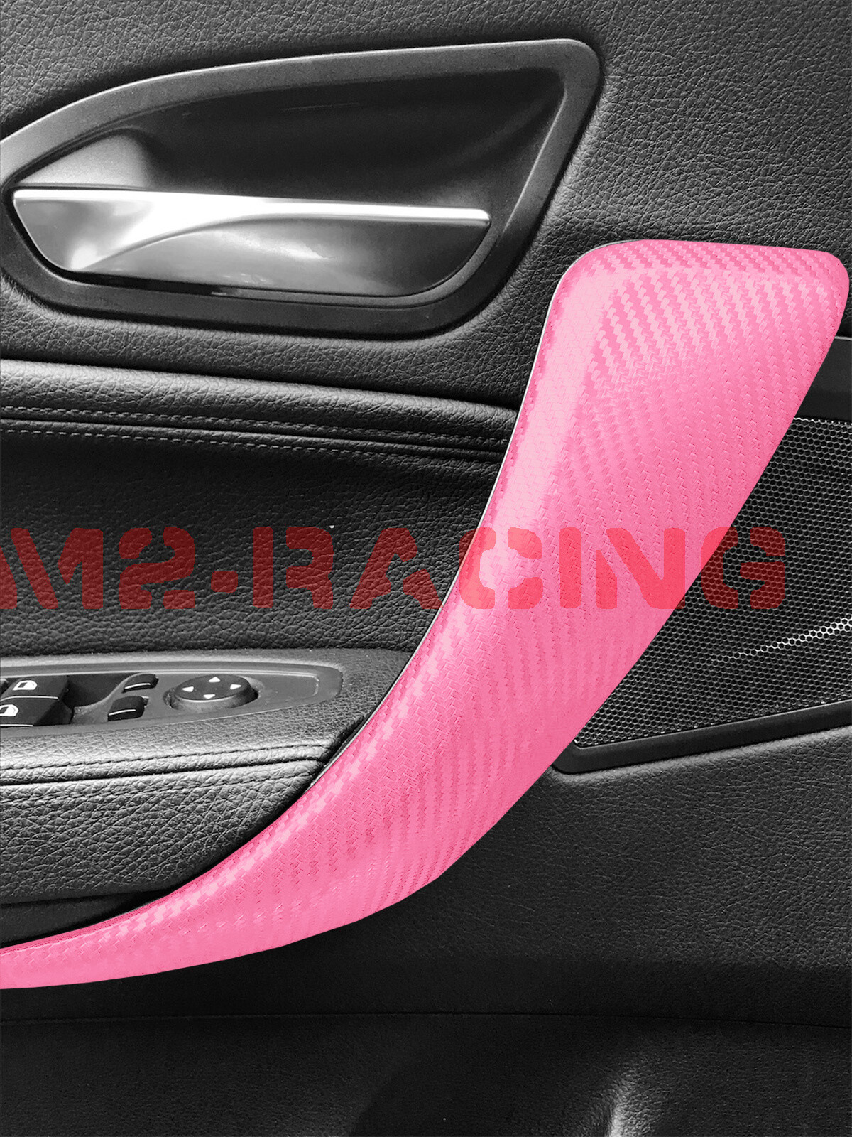3D Carbon Fiber Pink Texture Matte Vinyl Car Wrap Sticker Decal Film Sheet DIY
