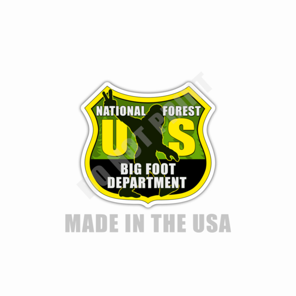Idaho Panhandle National Forest Idaho Sticker Bigfoot Souvenir Waterproof 2 Pack