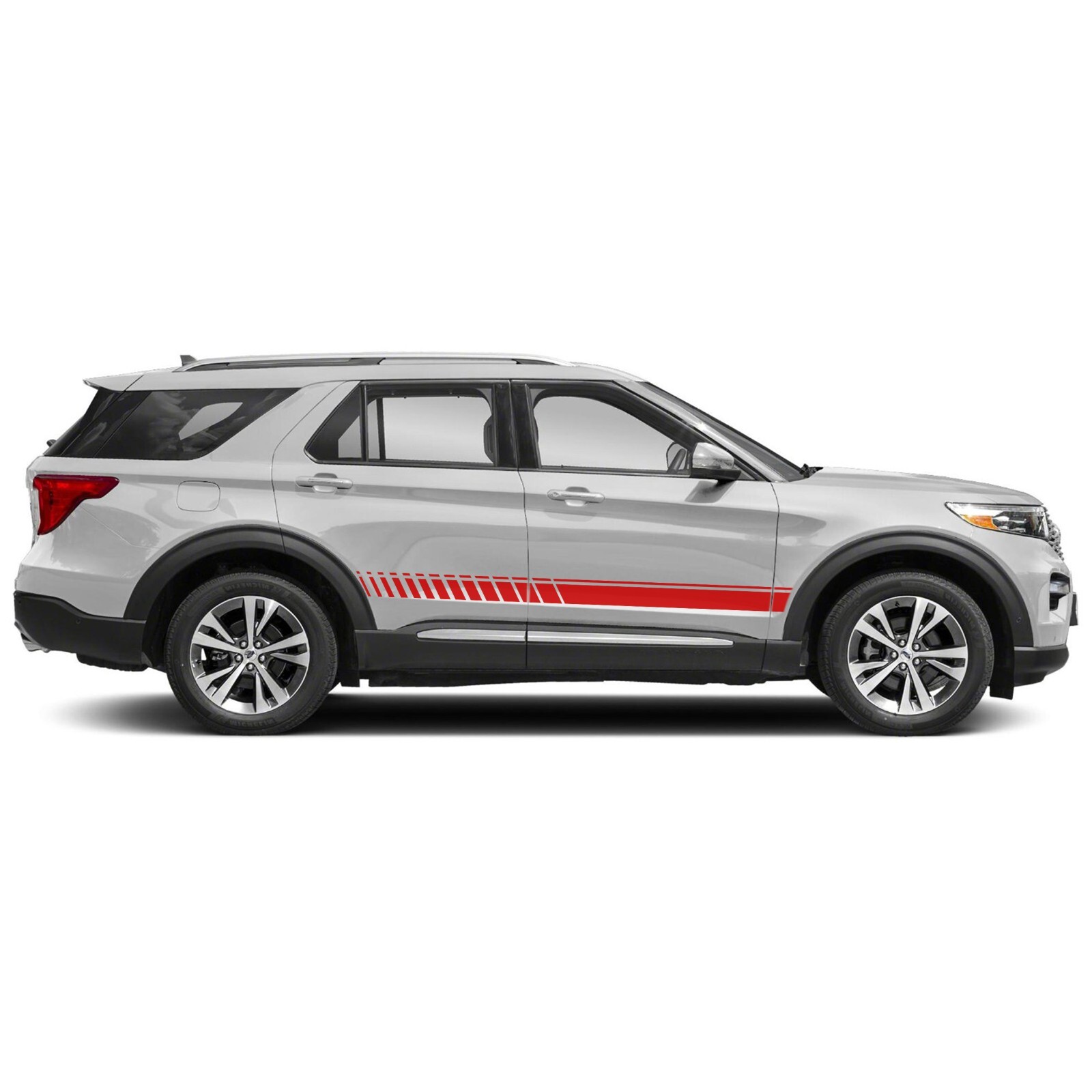 Lower rocker side stripes graphics decals compatible with Ford Explorer