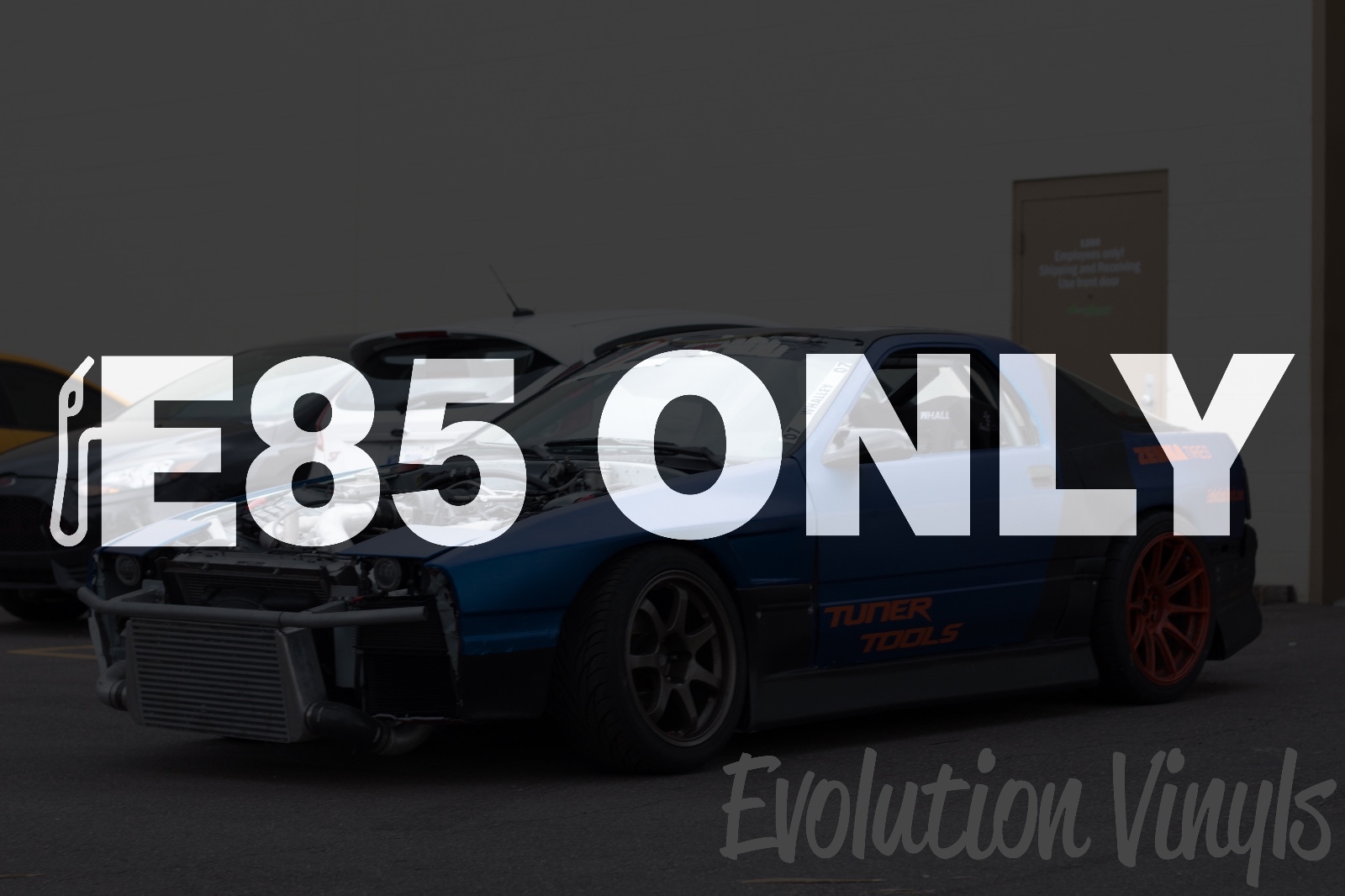 E85 Sticker Decal V2 – JDM Lowered Stance Low Drift Slammed Turbo NOS Boost Fuel