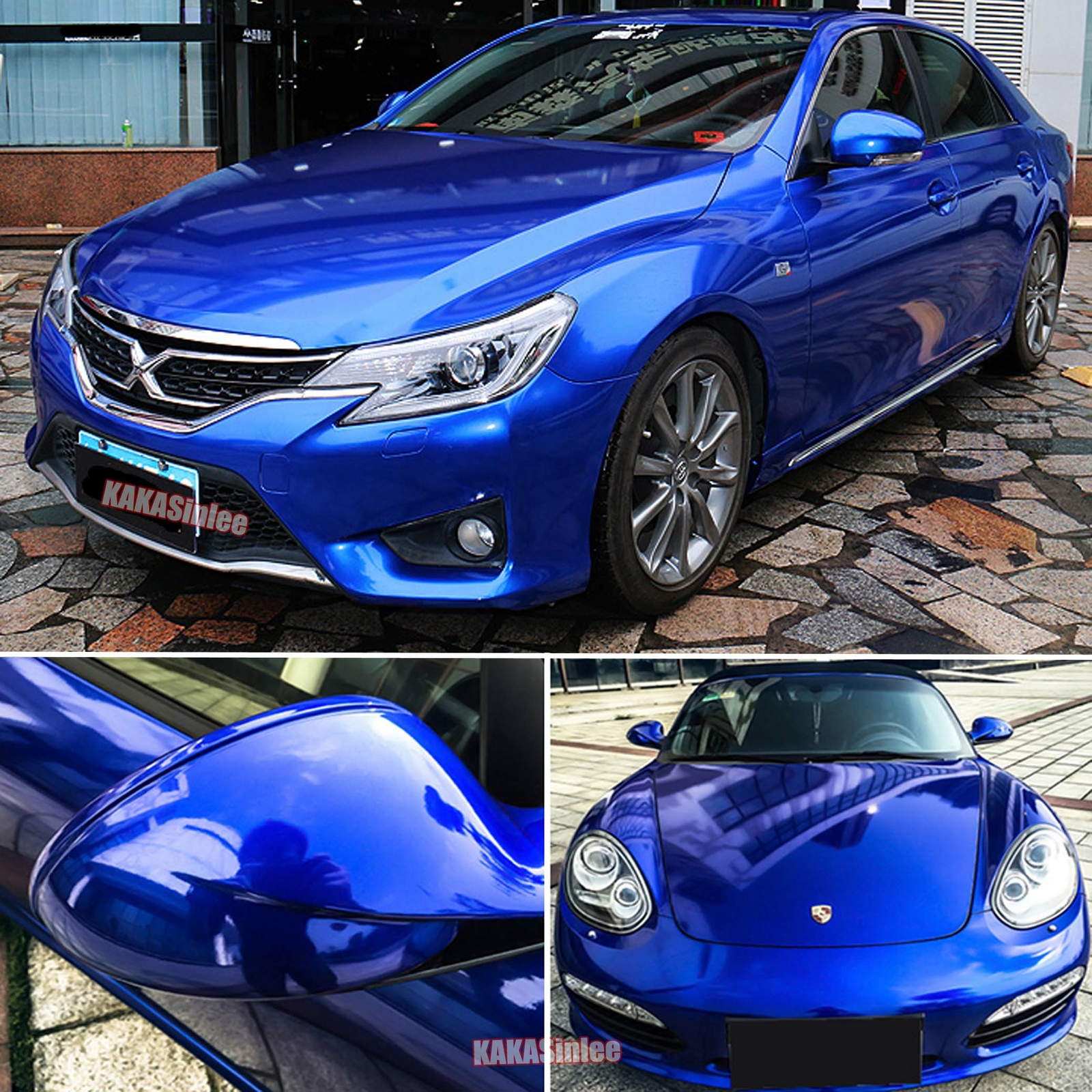 Air Release Whole Car Pearl Gloss Sparkle Metallic Chrome Vinyl Wrap Sticker HD