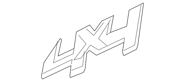 Genuine GM Front Fender 4×4 Emblem 22813983