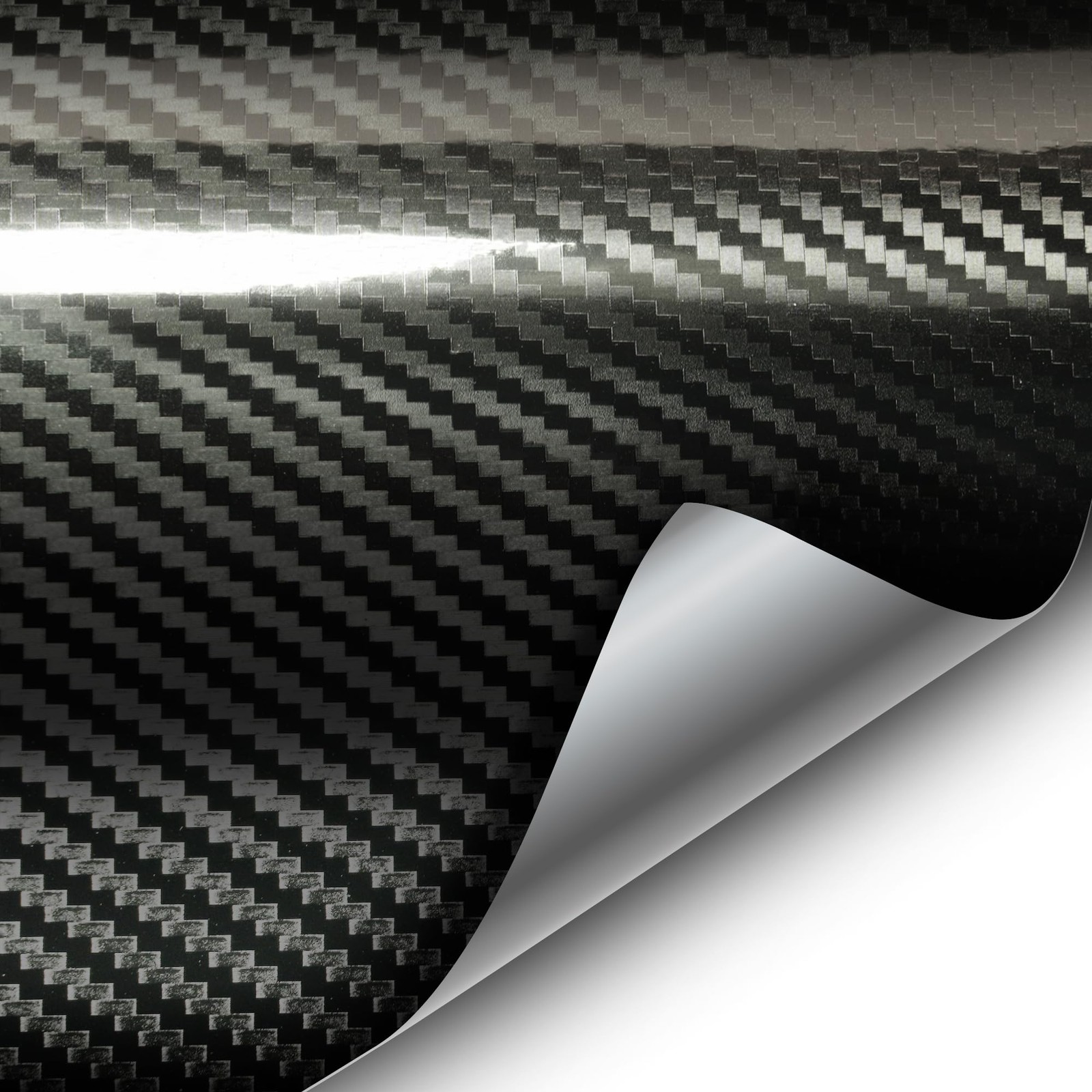 Epoxy High Gloss Carbon Vinyl Automotive Wrap Film DIY Easy to Install No Mes…