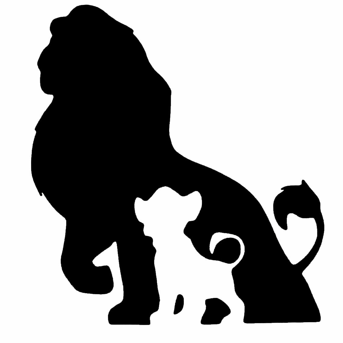 Simba Silhouette The Lion King – Disney Custom Vinyl Die Cut Decal