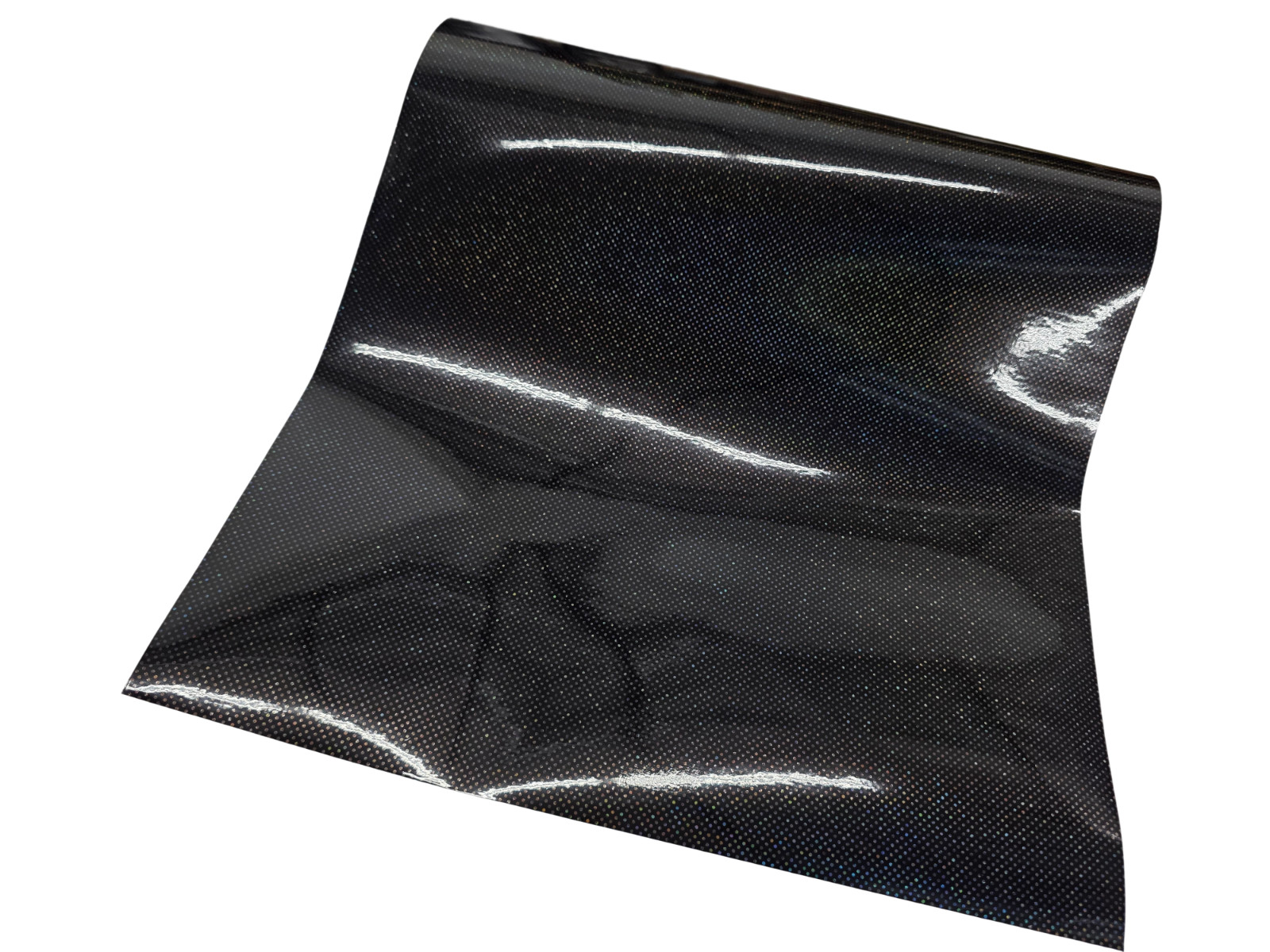 Gloss Black Starry Night Holographic Laser Vinyl Car Wrap Air Release Film Roll