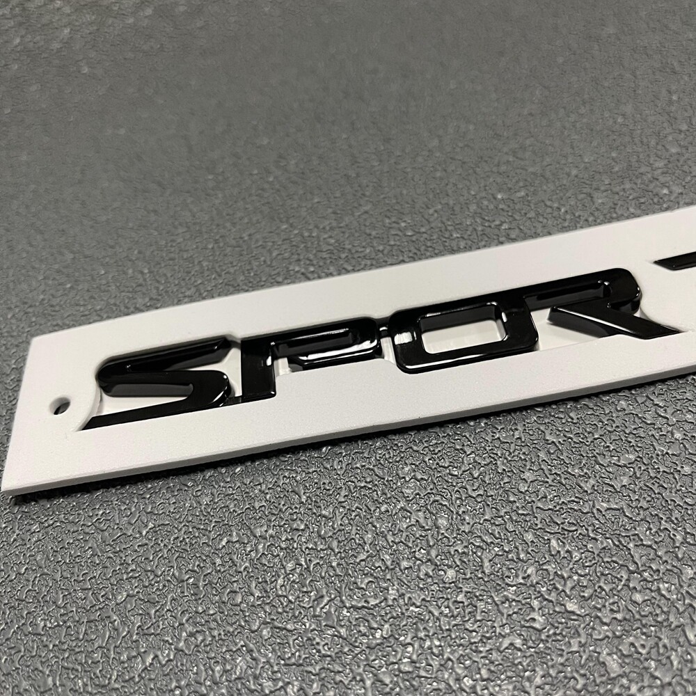 ABS Gloss Black Red SPORTAGE R Emblem Badge Trunk Decklid Sticker 2014 2015 2016