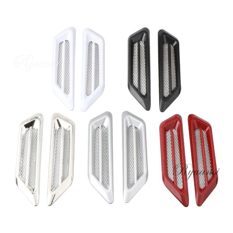 Pair Car Auto Hood Bonnet Vent Air Flow Intake Scoop Side Fender Decor Universal