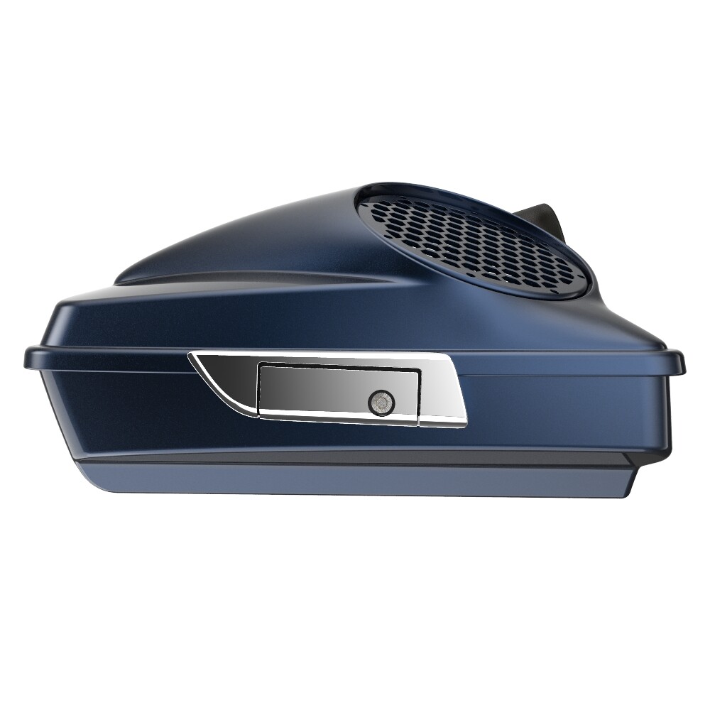 Midnight Blue Dual 8” Speaker Lids Fits Advanblack/Harley Razor Tour Pack