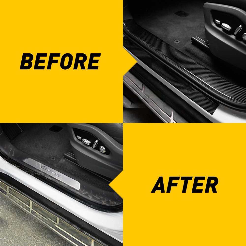 Protector Sill Scuff Car Door Plate Sticker Bumper Body Anti-Scratch Strip EXV