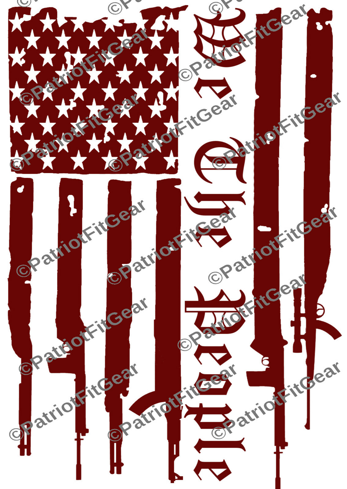 Gun Flag,We The People,2nd Amendment,Molon Labe,Gun Rights,Custom Vinyl Decal