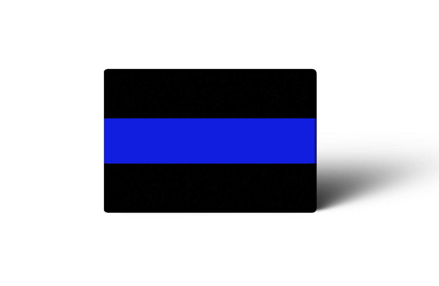 6 MINI 1 x 1.5″ Thin Blue Line Police Sticker Car Tag Vehicle Automotive Decal