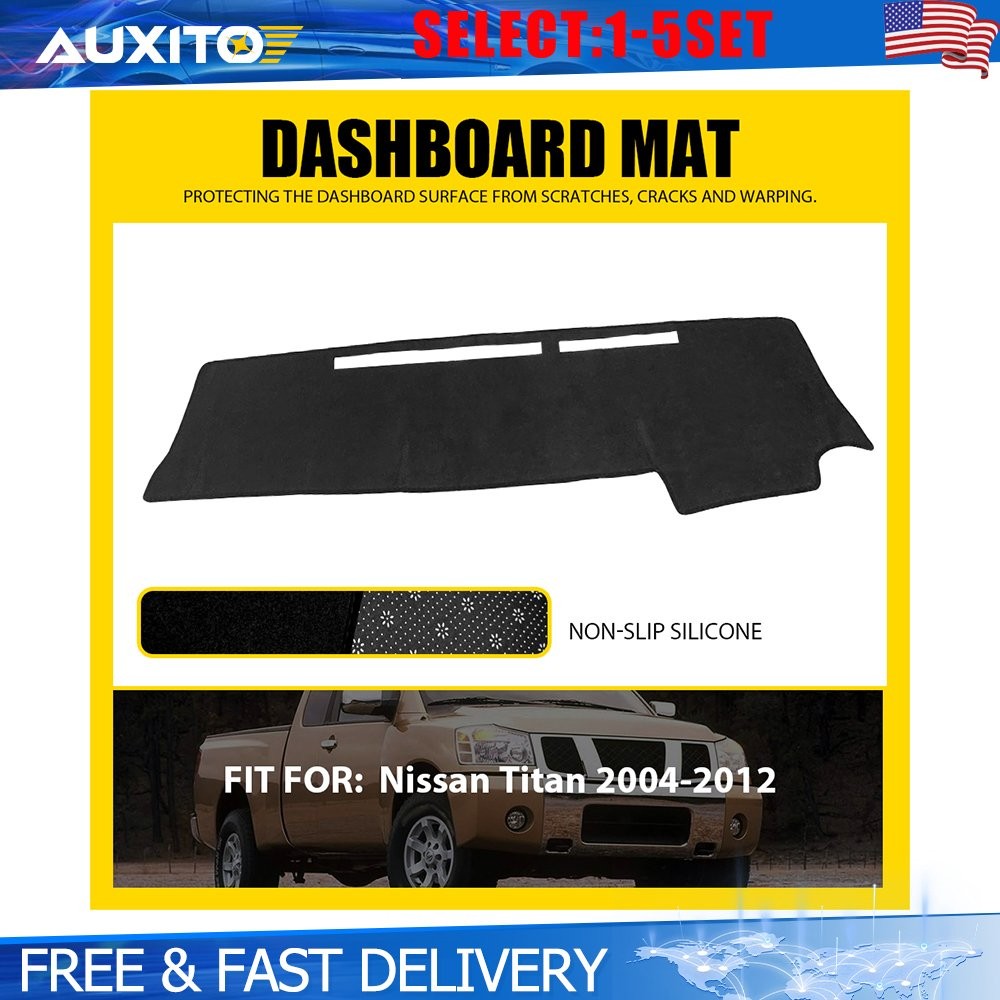 Dashboard Pad Cover Dash Mat Sun Protector Non-Slip For Nissan Titan 04-12 1-5X