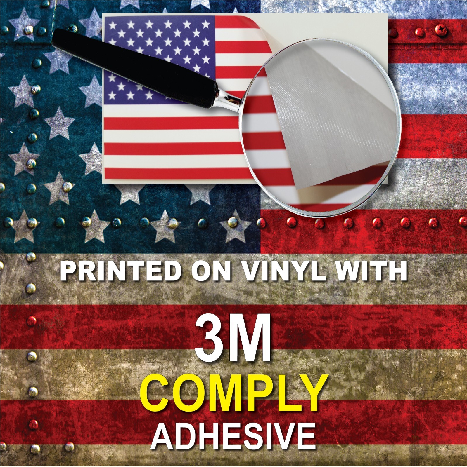 Distressed USA American Flag Decal 3M Sticker Car Truck Window Bumper Laptop