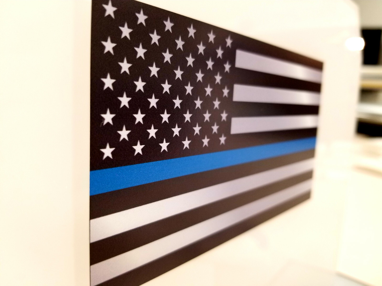 3 Thin Blue Line American Flag Decal Sticker Cop Truck Car Window Police Officer