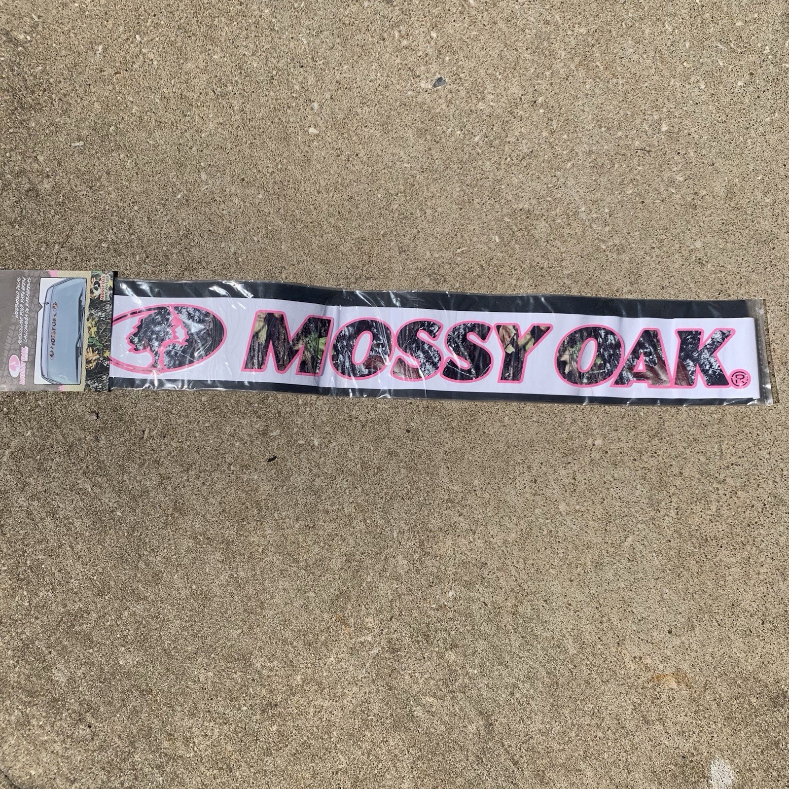 MOSSY OAK PINK & CAMO Truck Car WINDSHIELD Decal STICKER HUNTING CAMOUFLAGE