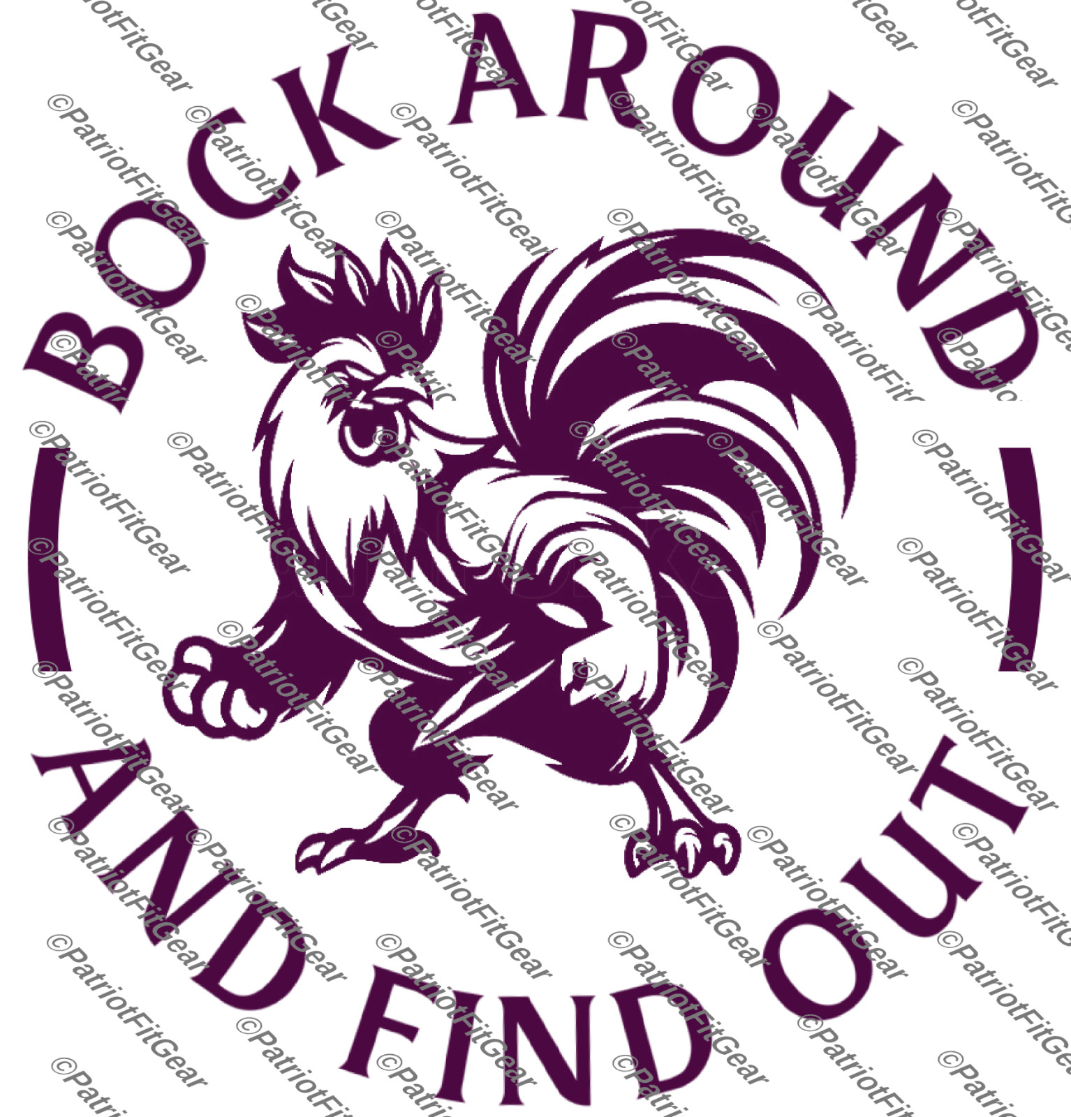 Chickens, Bock Around And Find Out, Poultry Farm, Hen,Humor, Pullet, Vinyl Decal