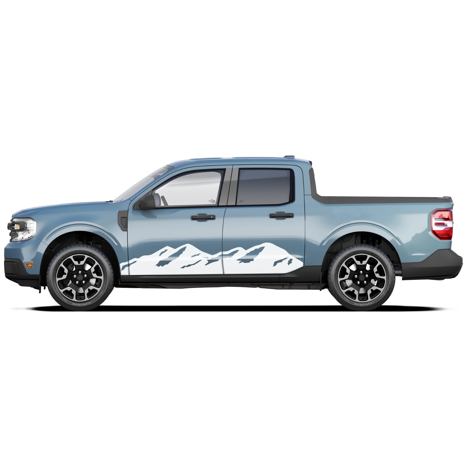 Mountain side door graphics stickers decals compatible with Ford Maverick