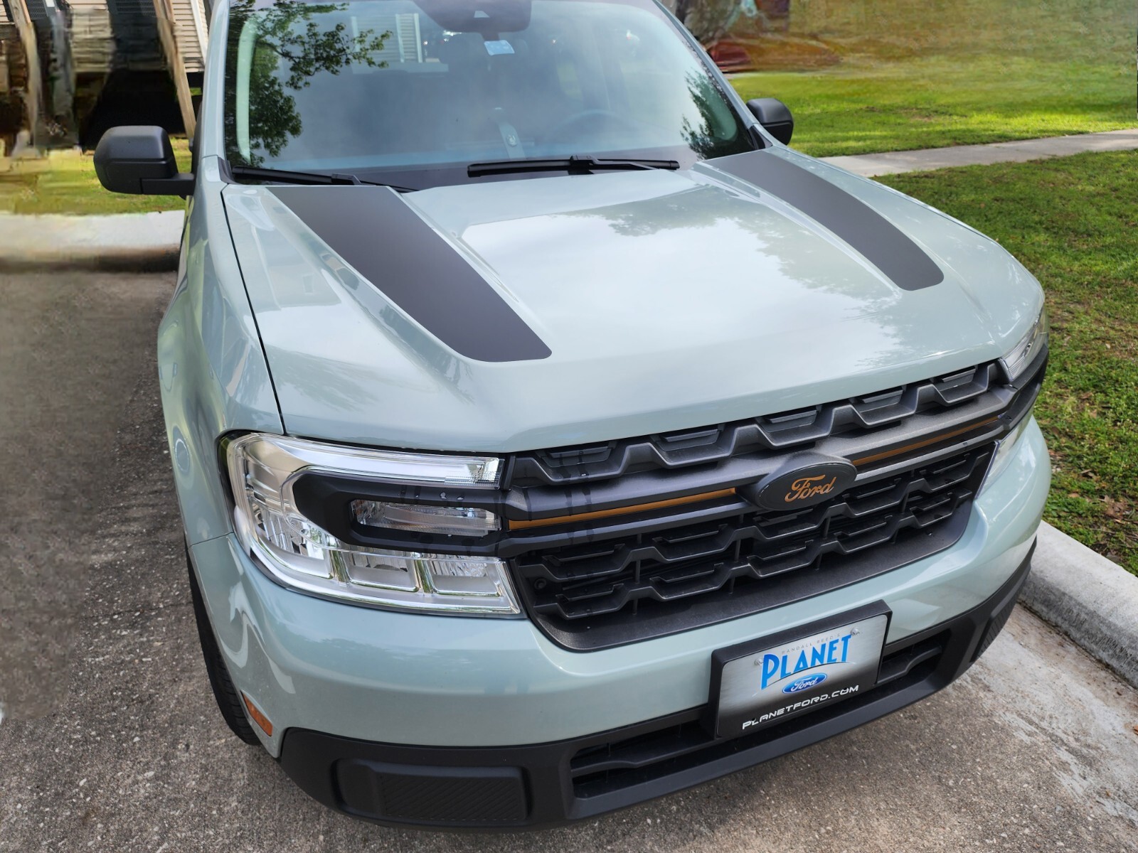 2022 2023 2024 FOR FORD MAVERICK Hood Vinyl Graphic Decal MATTE BLACK.