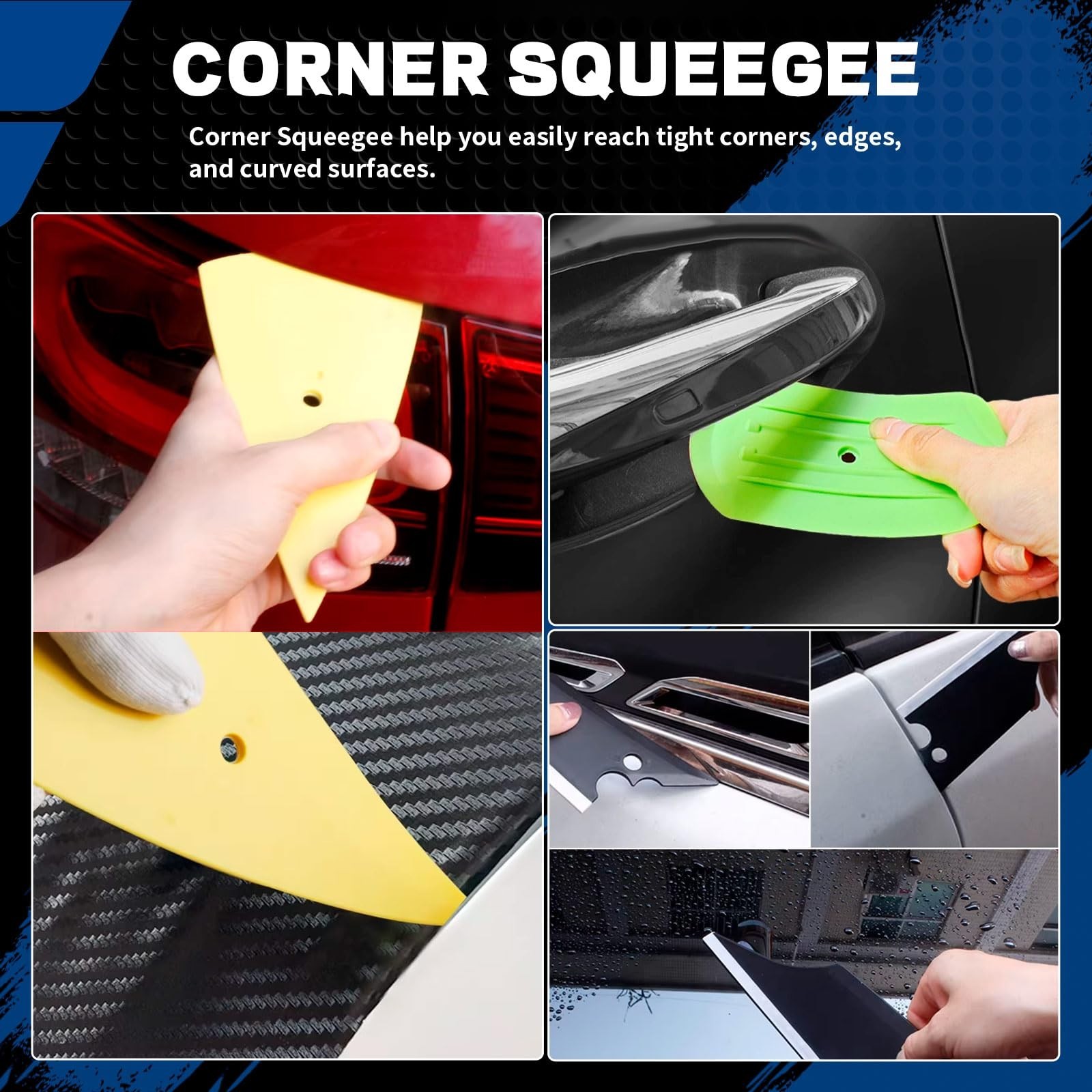 Vinyl Car Wrap Film Tool Kit Window Tint Application Squeegee Installation