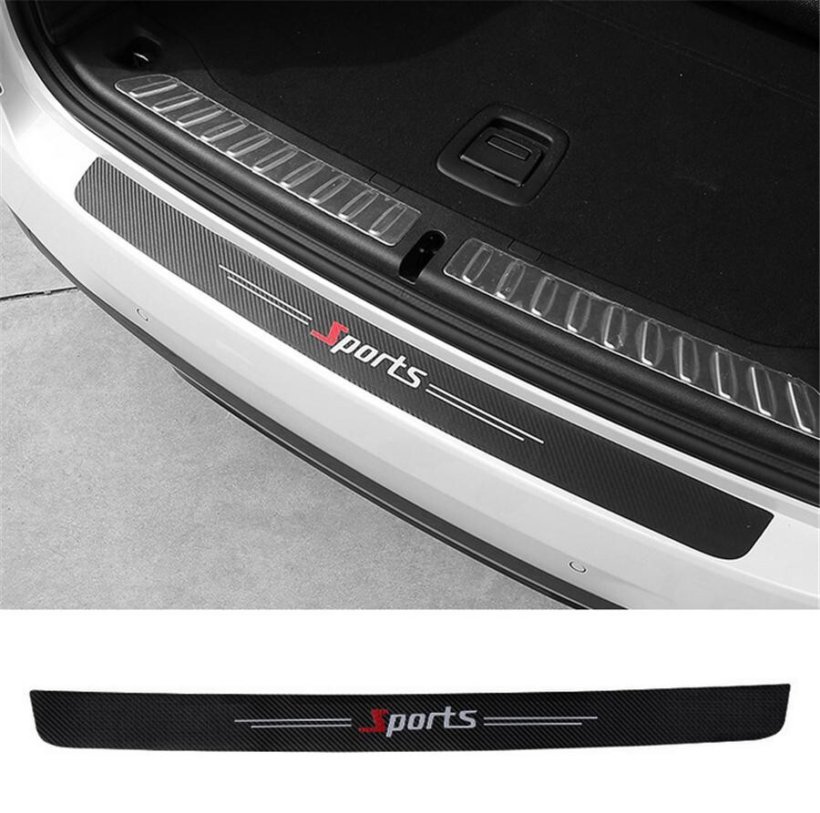 Car Door Plate Sill Scuff Cover Anti Scratch Decal Sticker Protector PU 5 Pcs