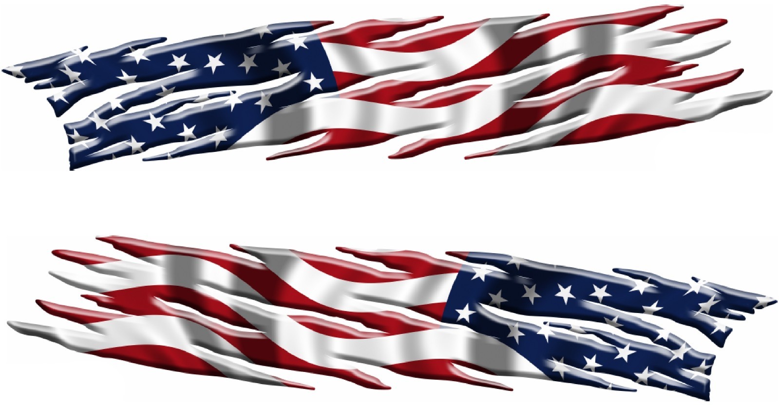 CUSTOM LETTERING auto USA FLAG Boat Car Graphic Decal Vinyl Stickers 50″ SET