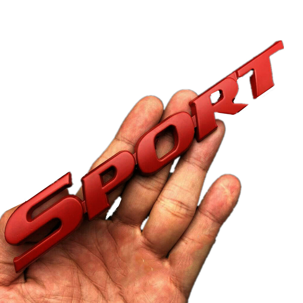 3D Metal Emblem Red Sport Logo Badge Sticker For Car Trunk Tailgate Fender Decal