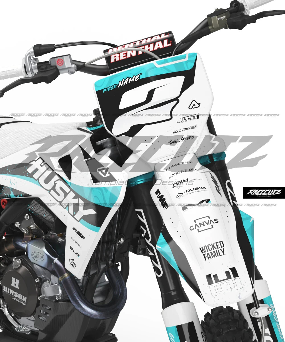 Graphic Kit Vinyl Wrap Decals motocross Husqvarna FC+TC 2025+ (2024 Factory Ed)