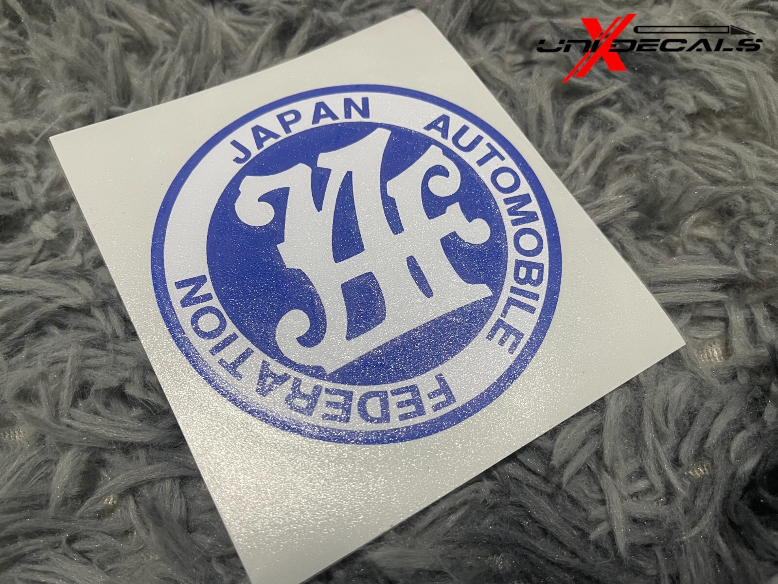 JAF Two layer Vinyl Sticker Badge 4×4 inches Size
