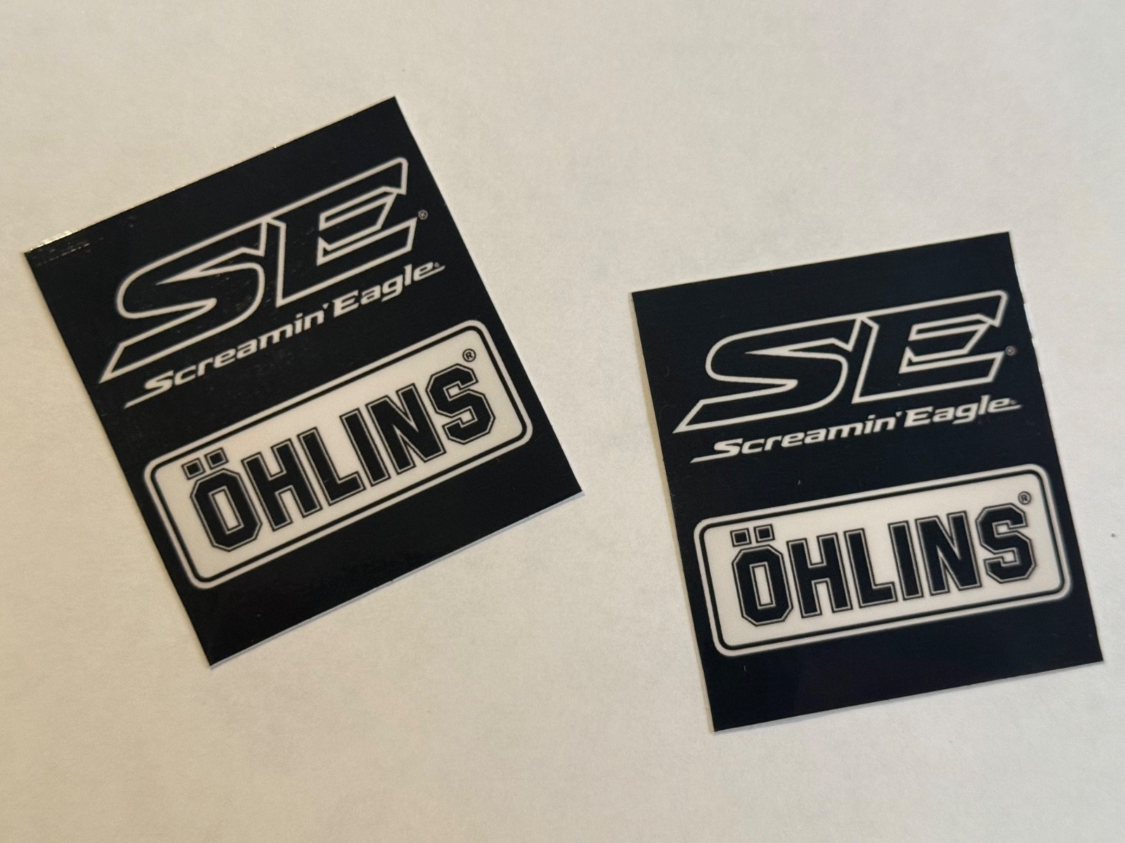 x2 Ohlins Stickers – Black – Screaming Eagle 2 x 2.25 Inches Other Sizes Avail.