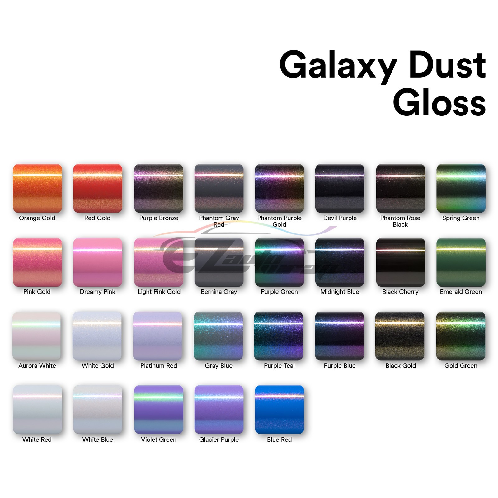 Galaxy Dust Gloss Purple Blue Metallic Car Sticker Decal Vinyl Wrap Sheet Film