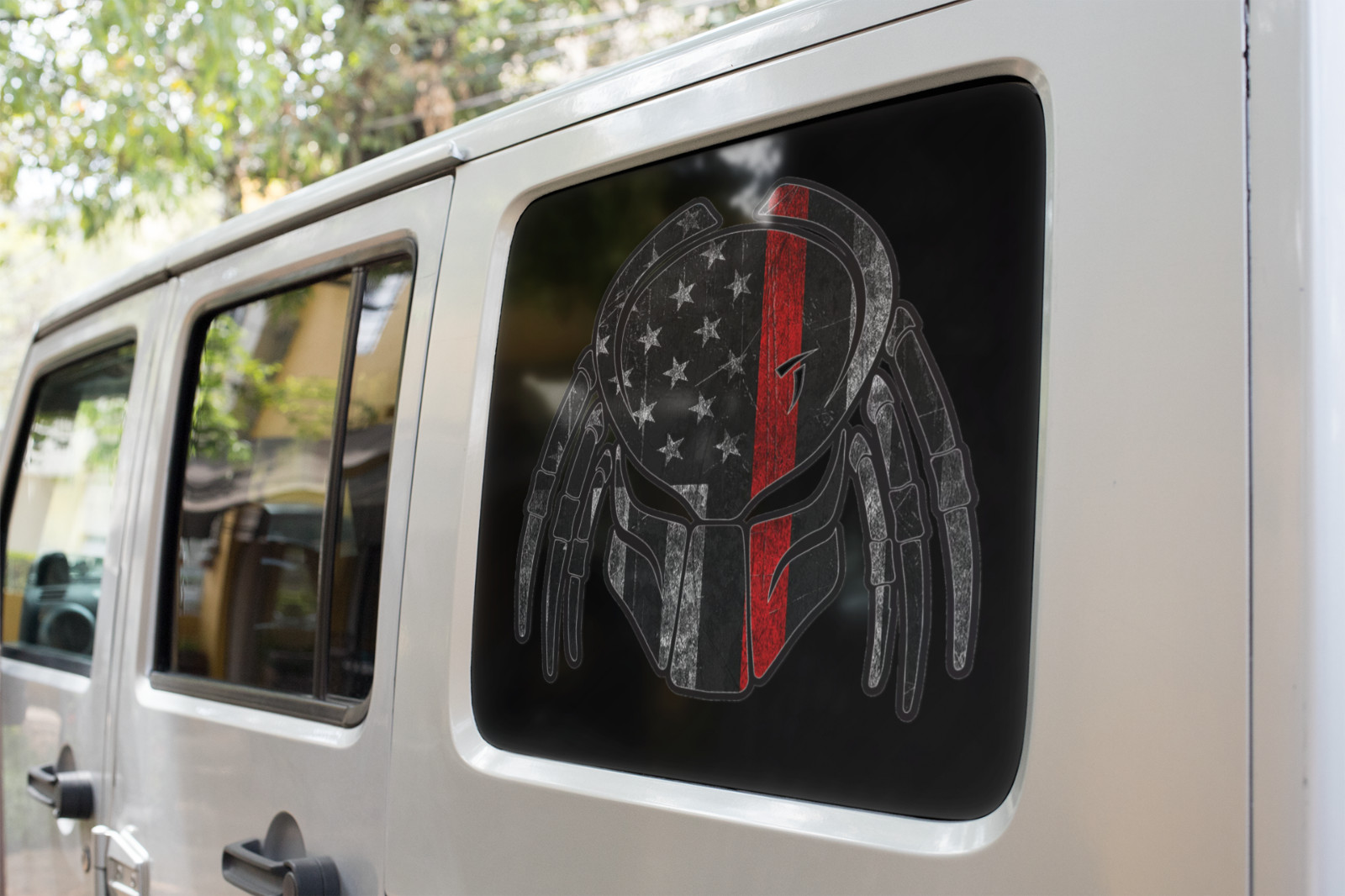 Predator Car Window Vinyl Decal Helmet Sticker Water-Resistat Multiple Sizes