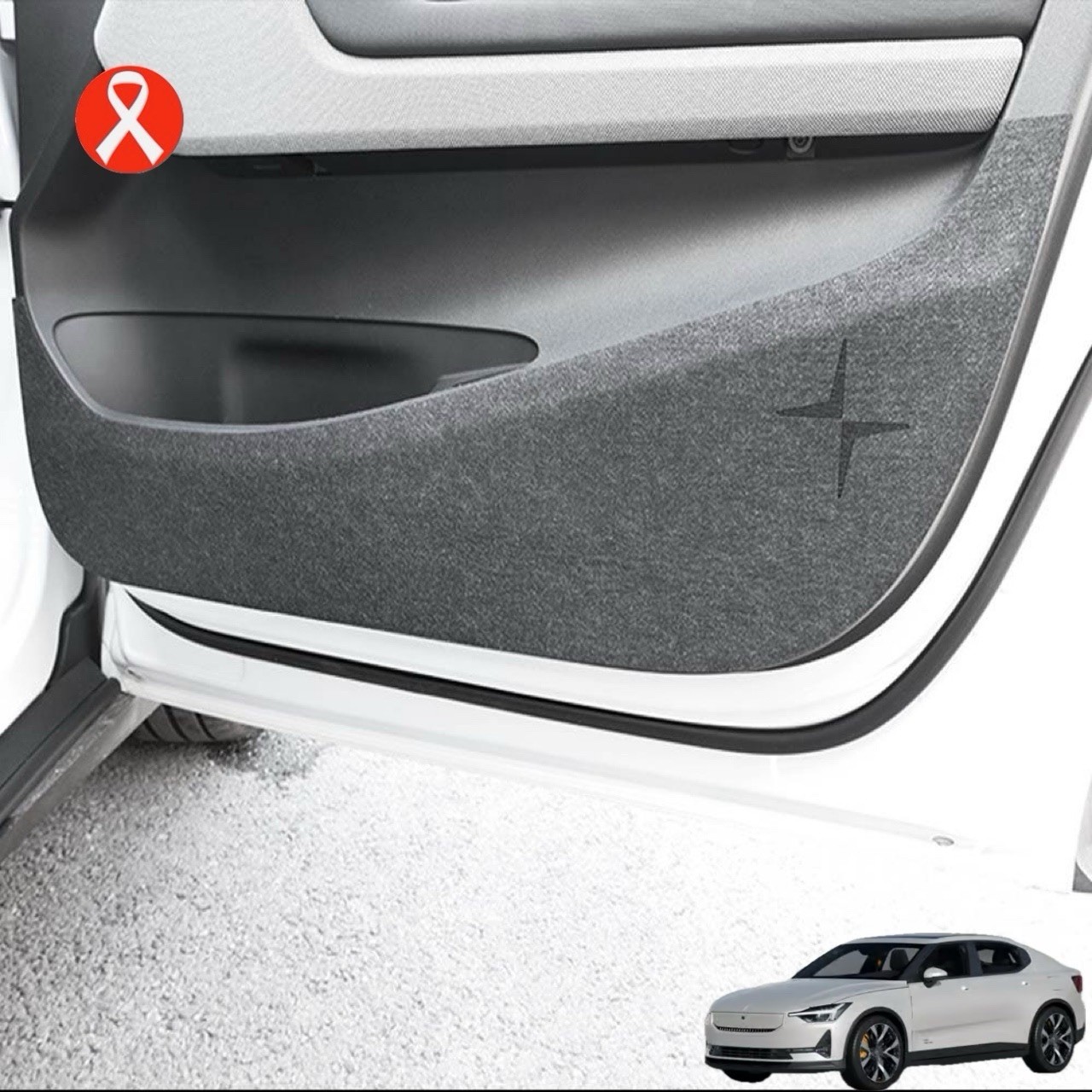 Polestar2 Door Protect Felt Cover – 4 pcs