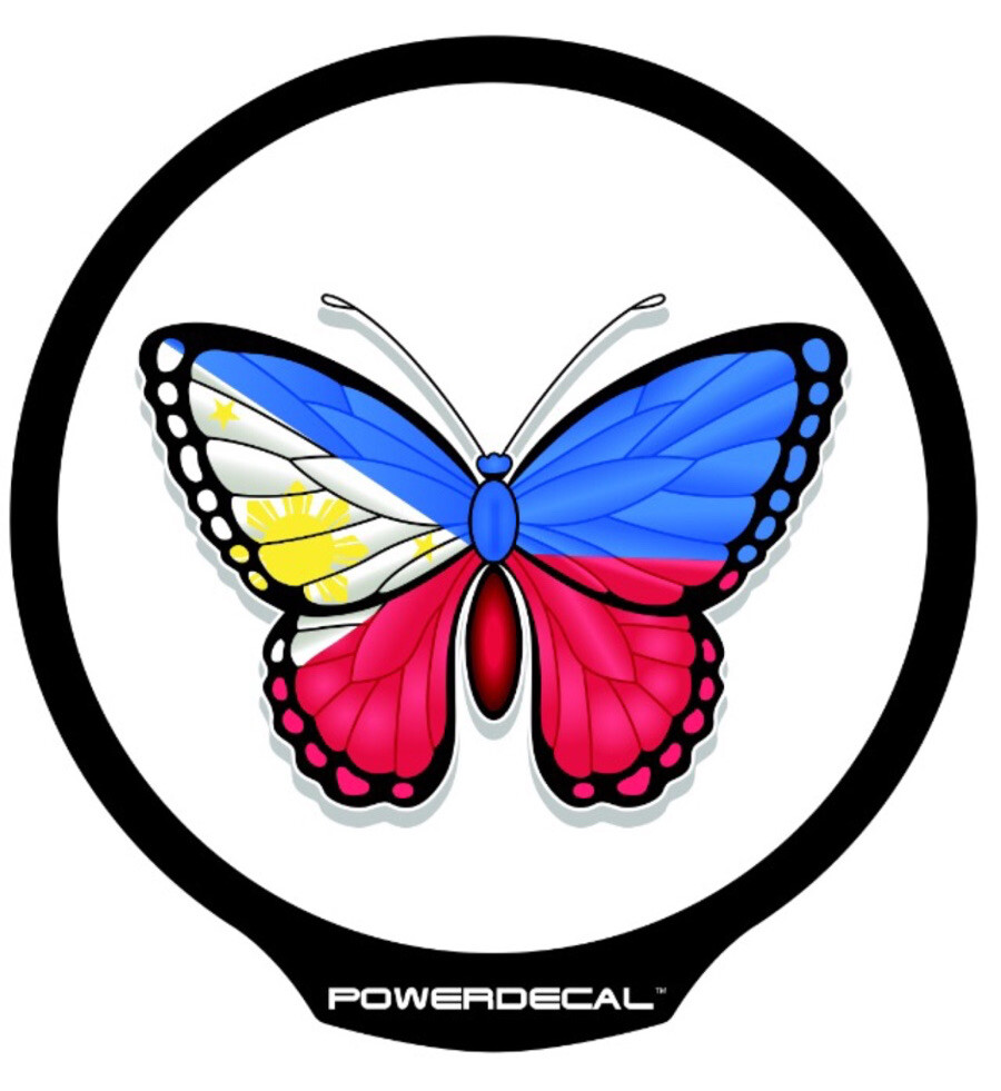 Philippine Butterfly Light Up Decal Backlit LED Motion Sensing Decal
