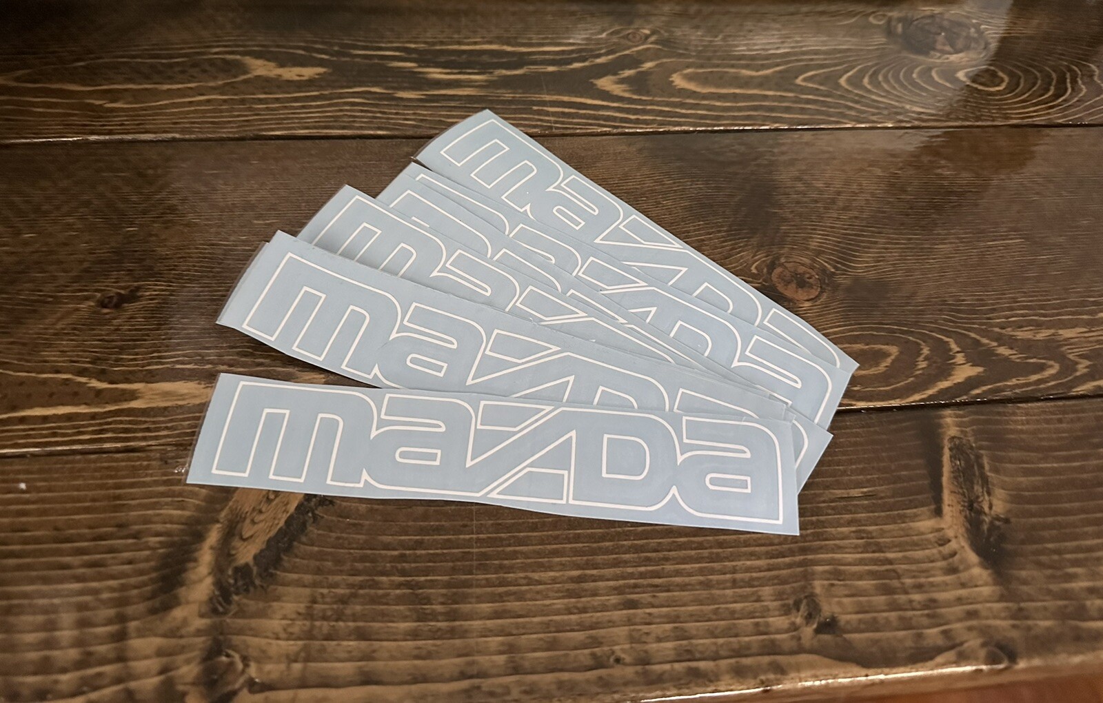 *JDM mazda zoom zoom logo sticker vinyl black, red or white decal 7”