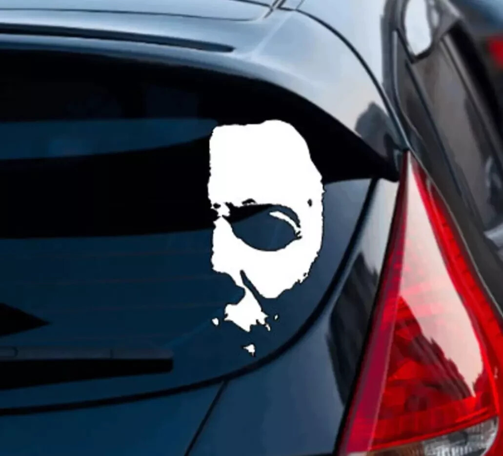 Michael Myers Decal Sticker Window Truck Car Halloween Vinyl | White |
