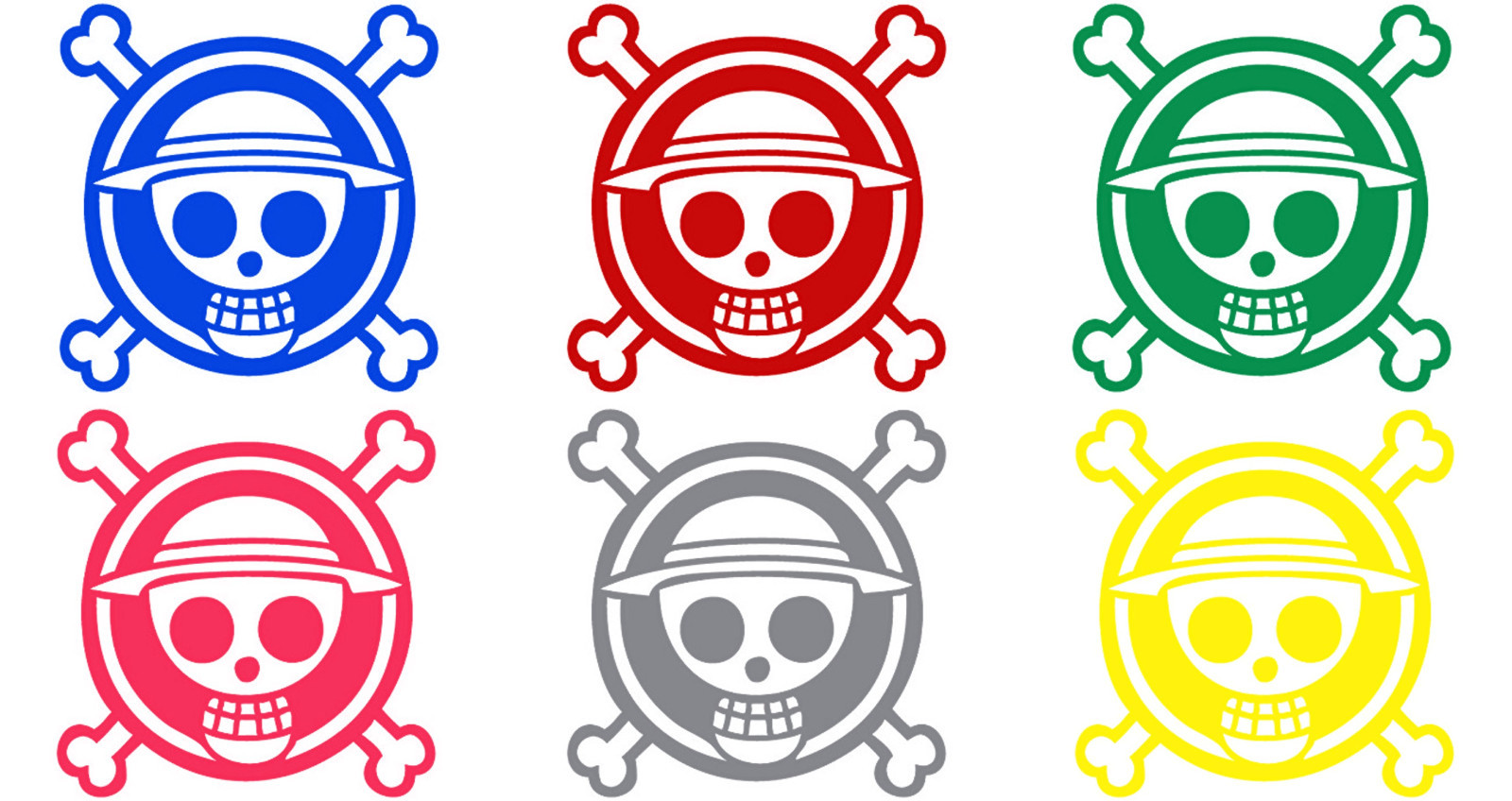Decal Vinyl Truck Car Sticker – Anime One Piece Skull And Crossbones