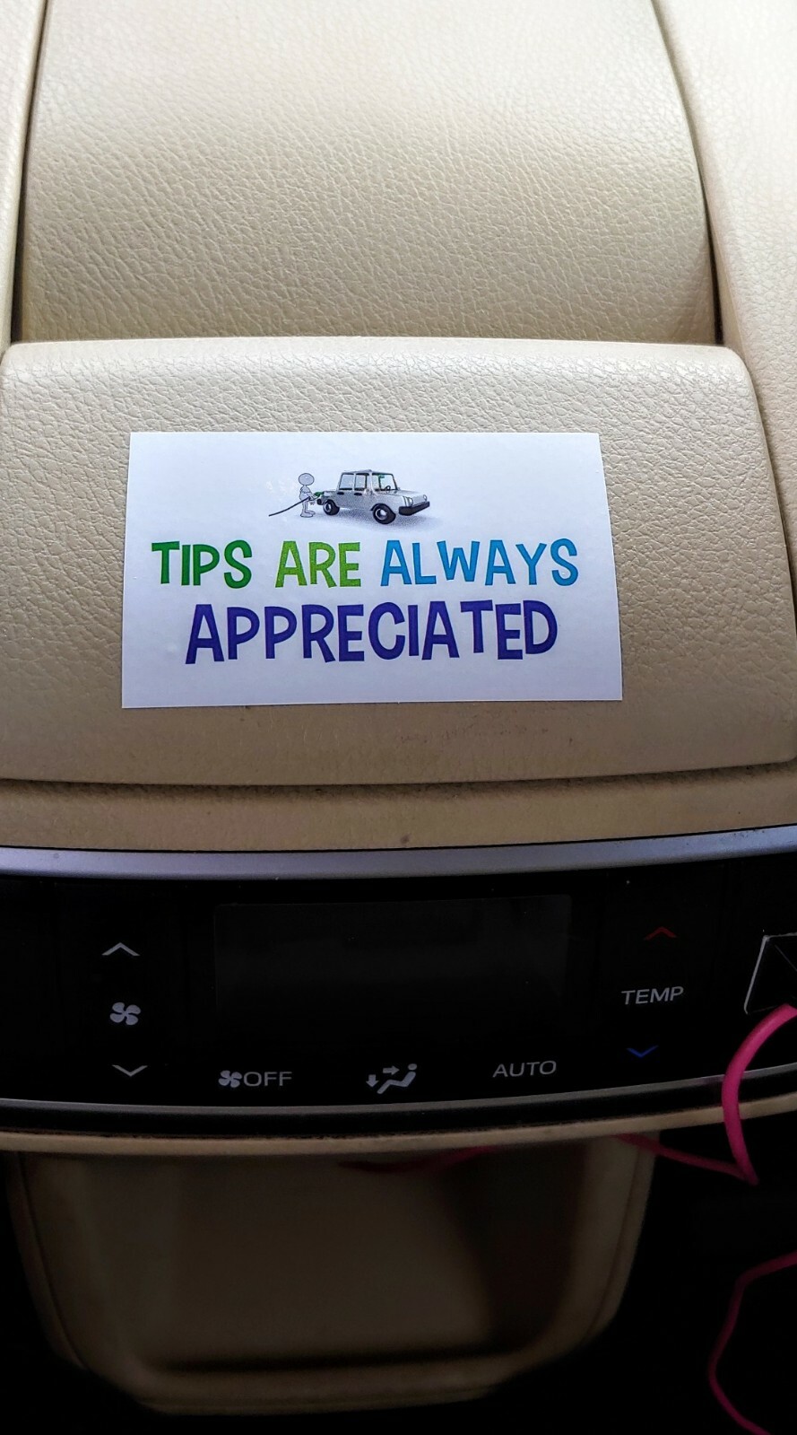 Gratuity Sticker ,Tips are always appreciated, Ride share,Tip sticker ,Tips jar
