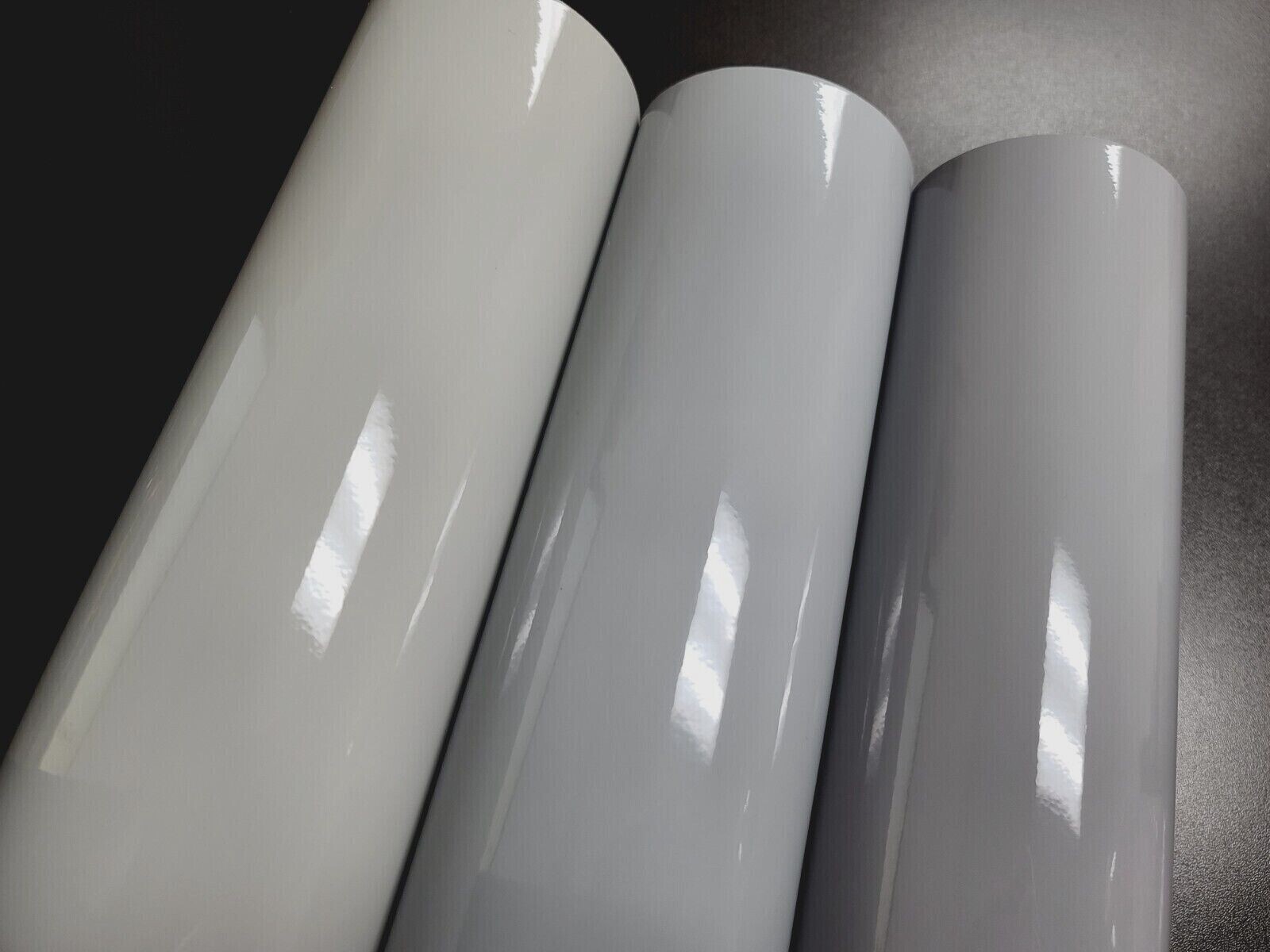 High Gloss Light Nardo Gray Vinyl Car Vehicle Wrap Film Sticker Decal Sheet Roll