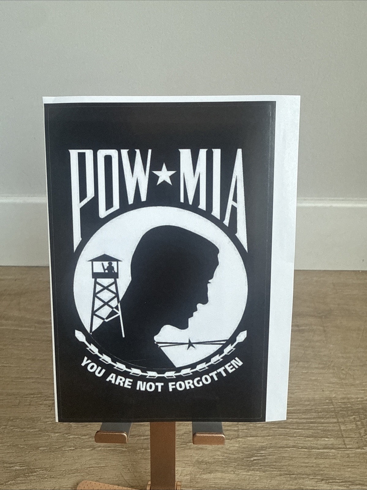 POW MIA Military Decal Sticker Graphic for Car Truck SUV Window 4”x6”