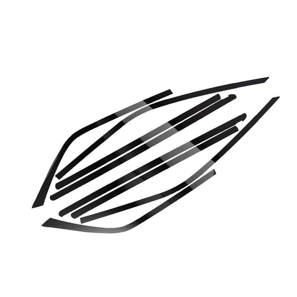 Gloss Black Chrome Delete Blackout Window Cover Decal For Chrysler 300 2011-2023