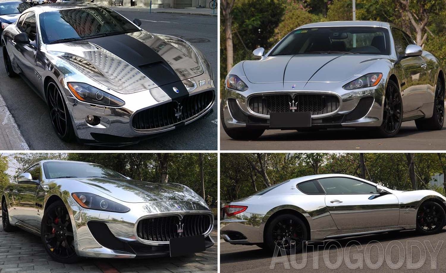 12″ x 60″ Silver Chrome Mirror Vinyl Film Wrap Sticker Stretchable 1ft x 5ft