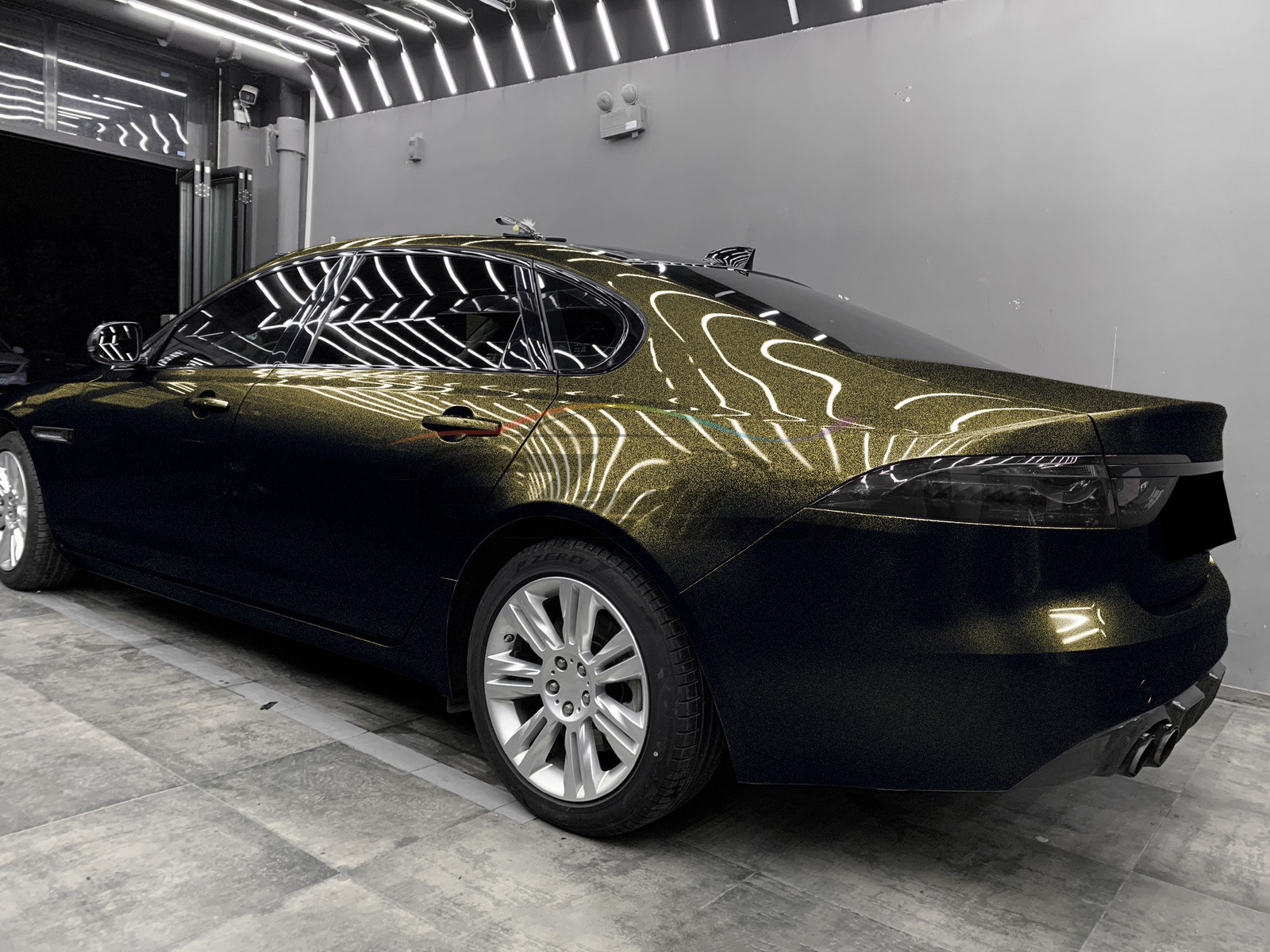 Galaxy Dust Gloss Diamond Black Gold Metallic Sticker Decal Car Vinyl Wrap Sheet