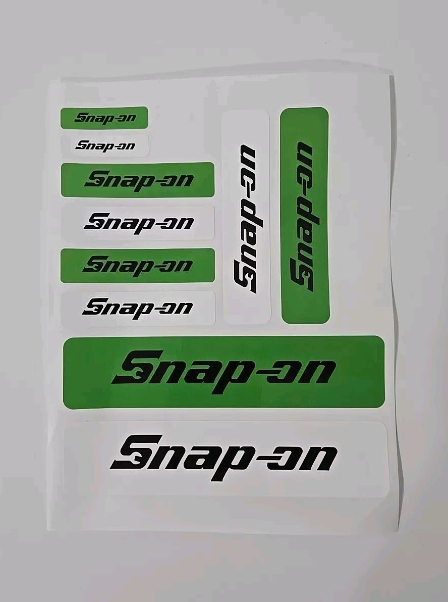 2XPacks Snap On Tools Promo 20 stickers Total Red,White,Black,Green Decal Emblem