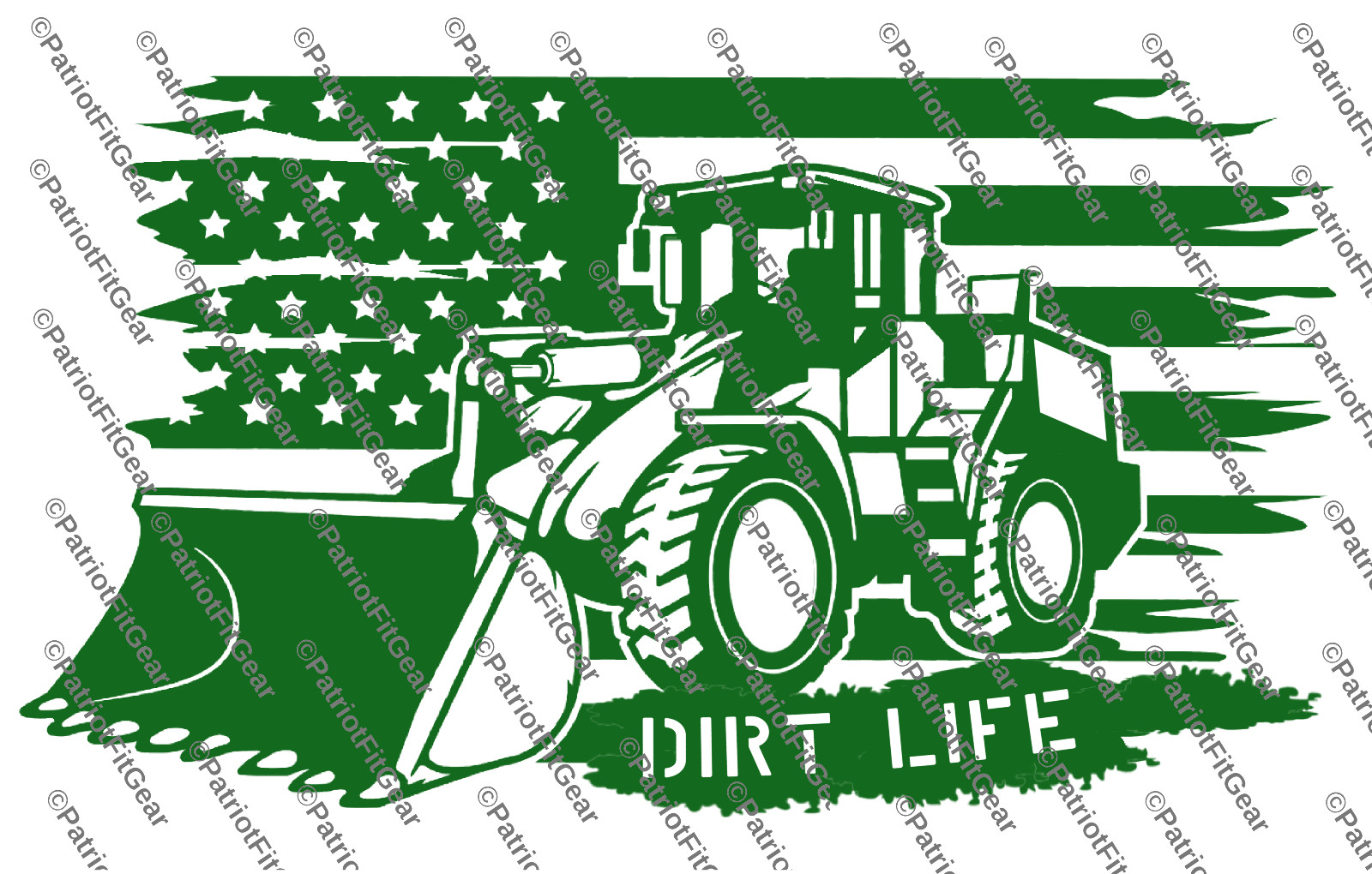 Dirt Life,Heavy Equipment Operator,Flag,Oilfield,Landscaping,Custom Vinyl Decal