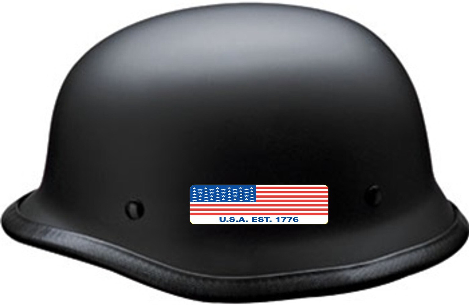 American Flag: U.S.A. Est. 1776 Motorcycle Helmet Sticker B