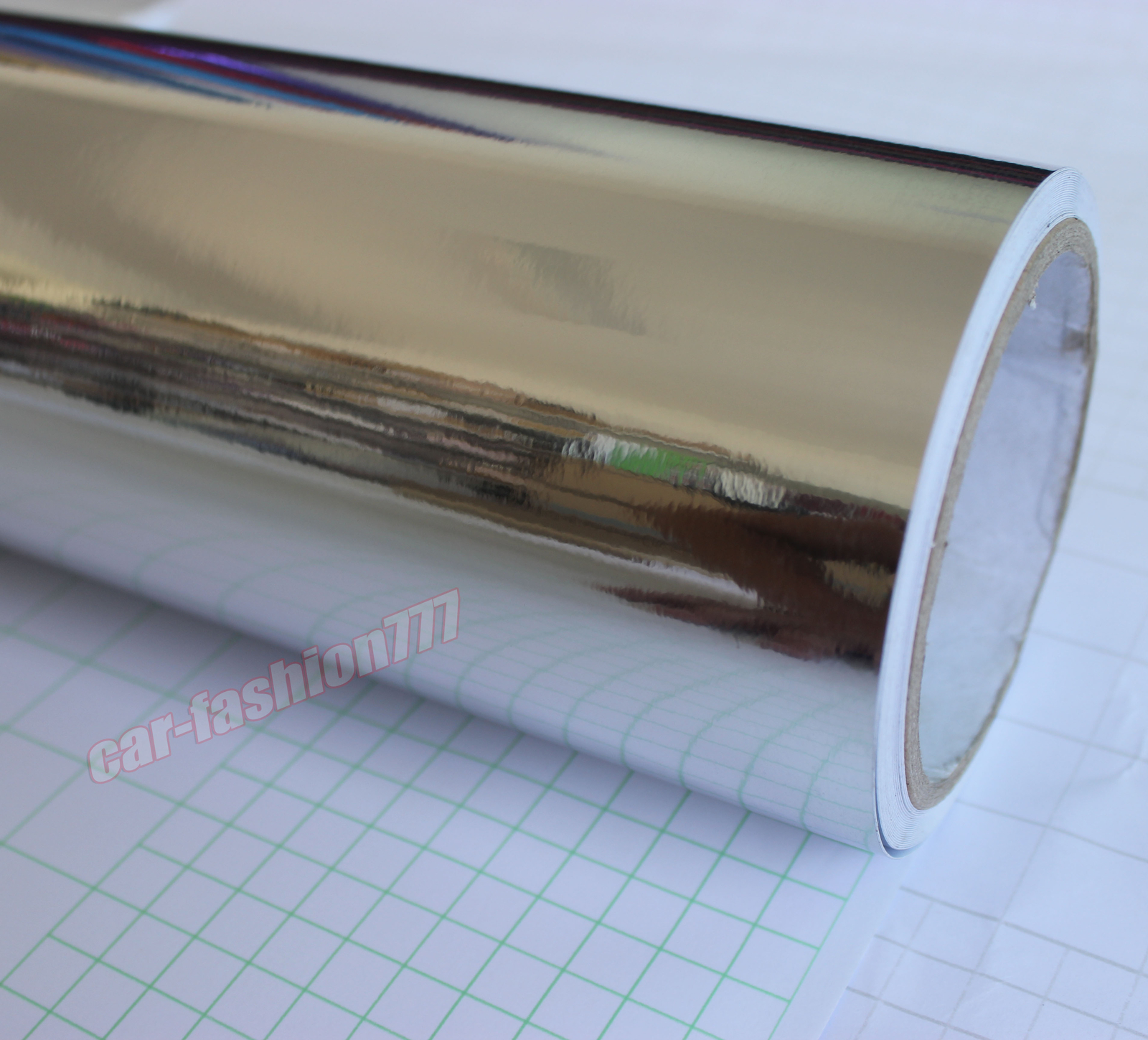 Air Release Silver Entire Car Mirror Chrome Entire Vinyl Wrap Sticker Film HDUS