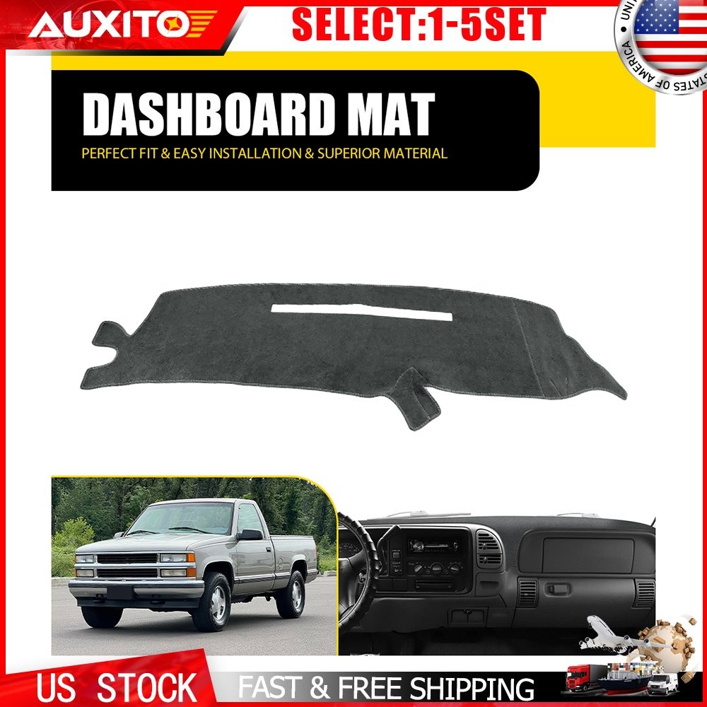 Interior Dashboard Cover Dash Mat Gray Fit 1997-98 Chevrolet Silverado C/K 1-5X