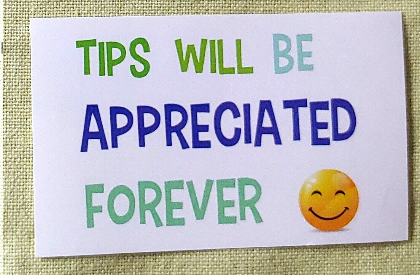 TIP BOOSTER STICKER ,UBER TIP , TIP STICKER,GRATUITY STICKER ,TIP JAR STICKER